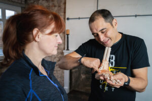 Phil Young of Your Peak Potential performing an assessment on a client